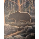 Tableau "Ours au crépuscule" signé GICÉ 25
