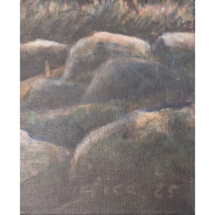 Tableau \"Ours au crépuscule\" signé GICÉ 25
