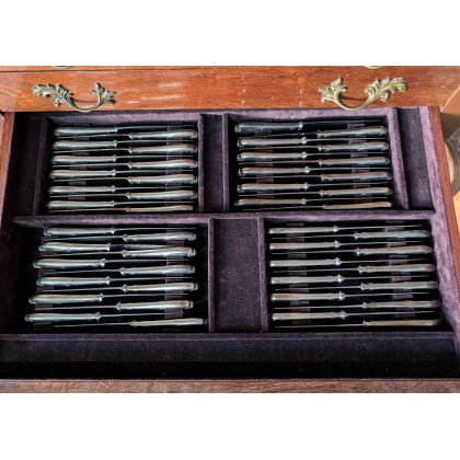 Ménagère ERCUIS dans son cabinet