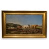 Paintings | Painting entitled ‘Oxen Team’, signed PELLETIER. Moinat SA  – Antiques and home décor