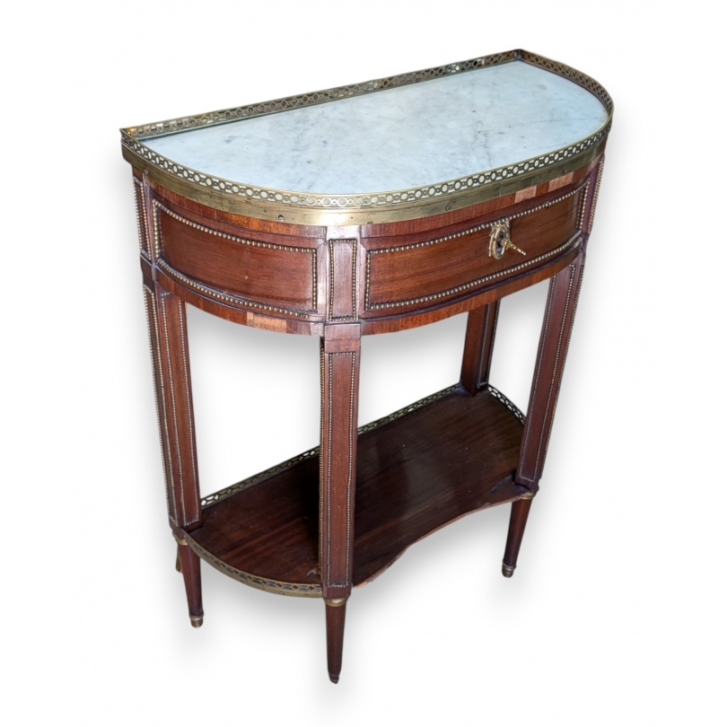 Console demi-lune Louis XVI