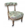 Chaise ponteuse Louis XVI dorée