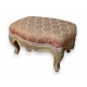 Tabouret de pieds Louis XV doré