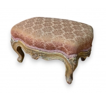 Tabouret de pieds Louis XV doré