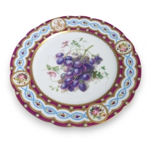 Assiette "Raisins" par BOYER
