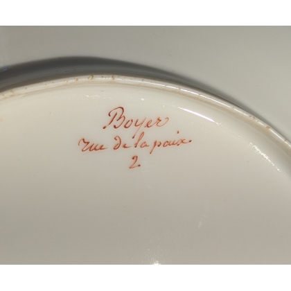 Assiette \"Raisins\" par BOYER
