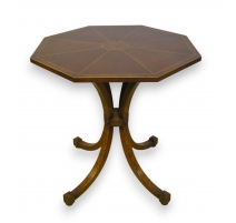 Table en acajou octogonale