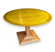 Table ronde à rallonge