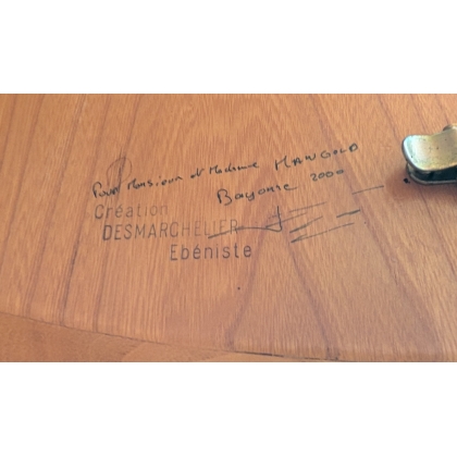 Table ronde à rallonge