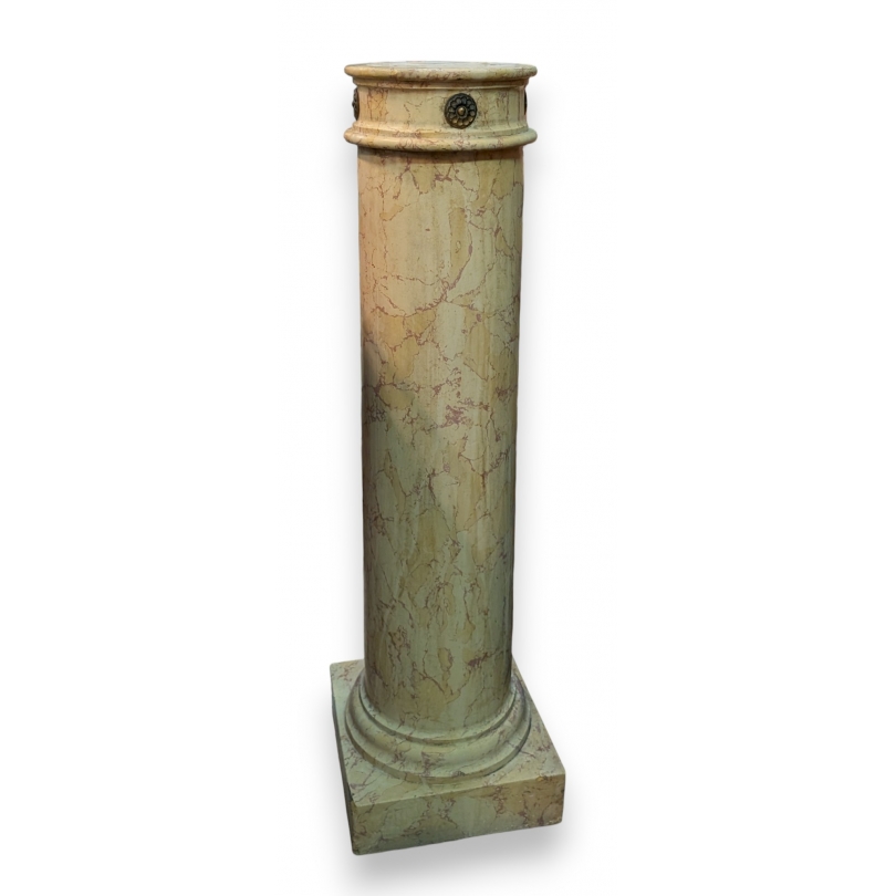 Colonne ronde en scagliola