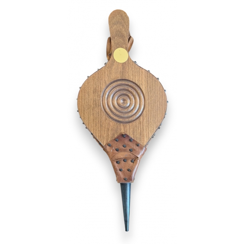 Soufflet en bois et cuir