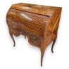 Rosewood cylindrical desk