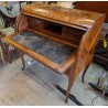 Rosewood cylindrical desk