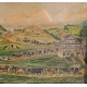 Aquarelle "Montée à l'alpage" signée ZG