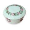 Boite en porcelaine \"Roses et Myosotis\"