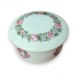 Boite en porcelaine "Roses et Myosotis"