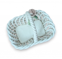 Panier Rose en porcelaine Capo Di Monte