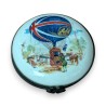 Boite ronde en porcelaine \"Montgolfière\"