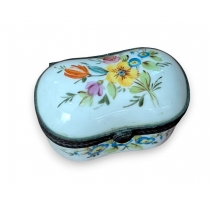 Boite en porcelaine "Fleur" Rue Vivienne