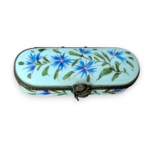 Boite en porcelaine "Bleuets"