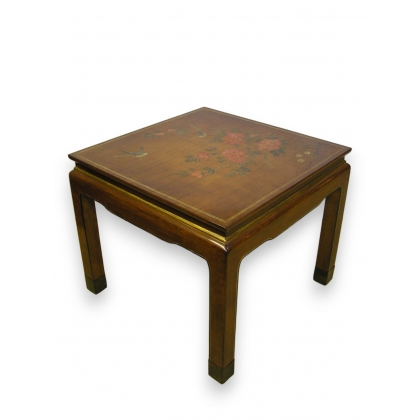 Table bout de canapé en laque, décor sur  Moinat SA  - Antiquités décoration