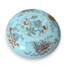 Boite ronde en porcelaine \"Vases de fleurs\"