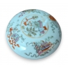Boite ronde en porcelaine "Vases de fleurs"