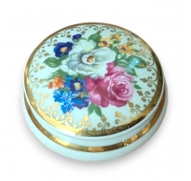 Boite en porcelaine "Fleurs"