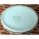 Boite ovale en porcelaine "Fleurs"