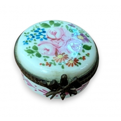 Boite en porcelaine \"Roses\"