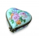 Boite Coeur en porcelaine "Fleurs"