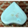 Boite Coeur en porcelaine \"Fleurs\"