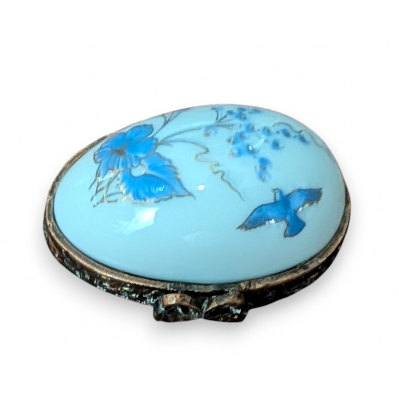 Boite Oeuf en porcelaine "Oiseau"