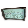 Petit plateau en bois et broderie