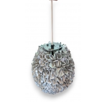 Suspension "Corail" en tôle argentée
