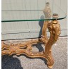 Table basse style Louis XIV bois dorré