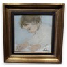 Tableau \"Sandrine\" signé CHABRIER