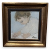 Tableau "Sandrine" signé CHABRIER