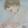 Tableau \"Sandrine\" signé CHABRIER