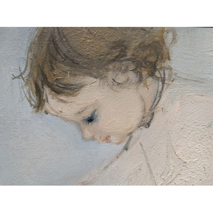 Tableau \"Sandrine\" signé CHABRIER