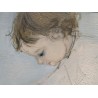 Tableau \"Sandrine\" signé CHABRIER