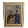 Tableau \"Défilé\" signé A. FREY 59