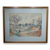 Aquarelle Paysage signée