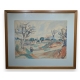 Aquarelle Paysage signée