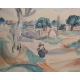 Aquarelle Paysage signée