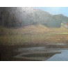 Tableau \"Lac de montagne\" signé MAFLI 79