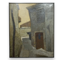 Tableau "Ruelle" signé MAFLI 77