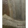 Tableau \"Ruelle\" signé MAFLI 77