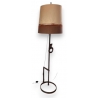 Lampadaire brutaliste en fer forgé