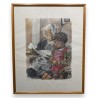 Gravure "La bisaïeule" signée HAINARD